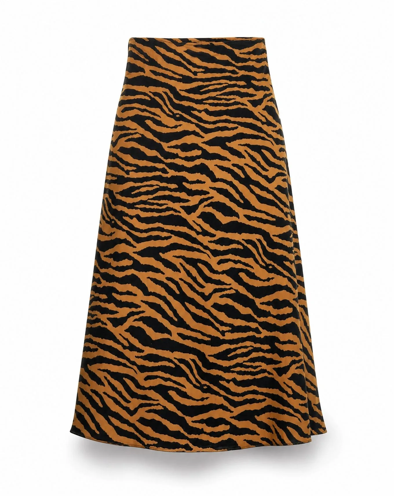 Tiger Stripe Midi Skirt — VAUDRE