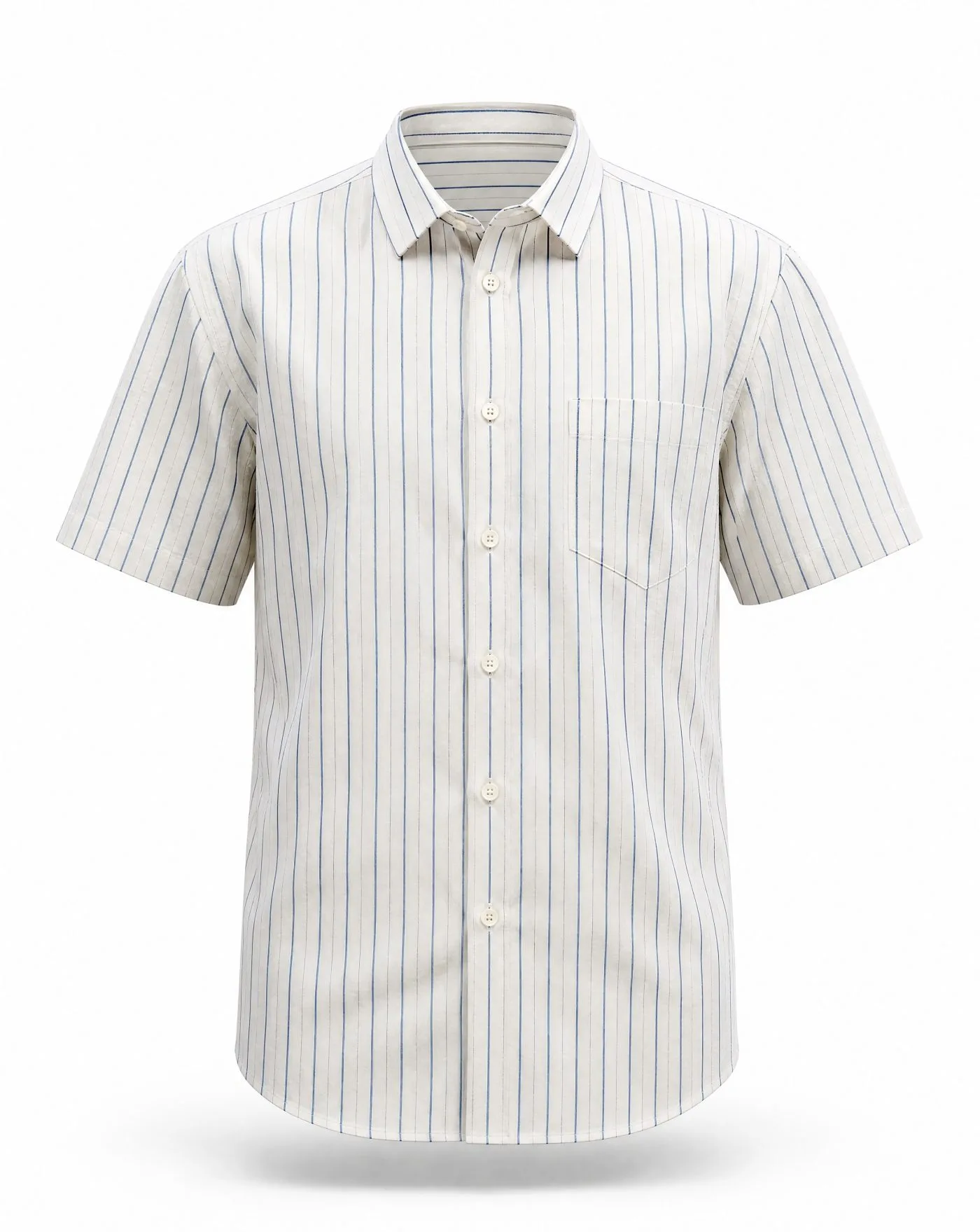 Riviera Blue Stripe Shirt — VAUDRE
