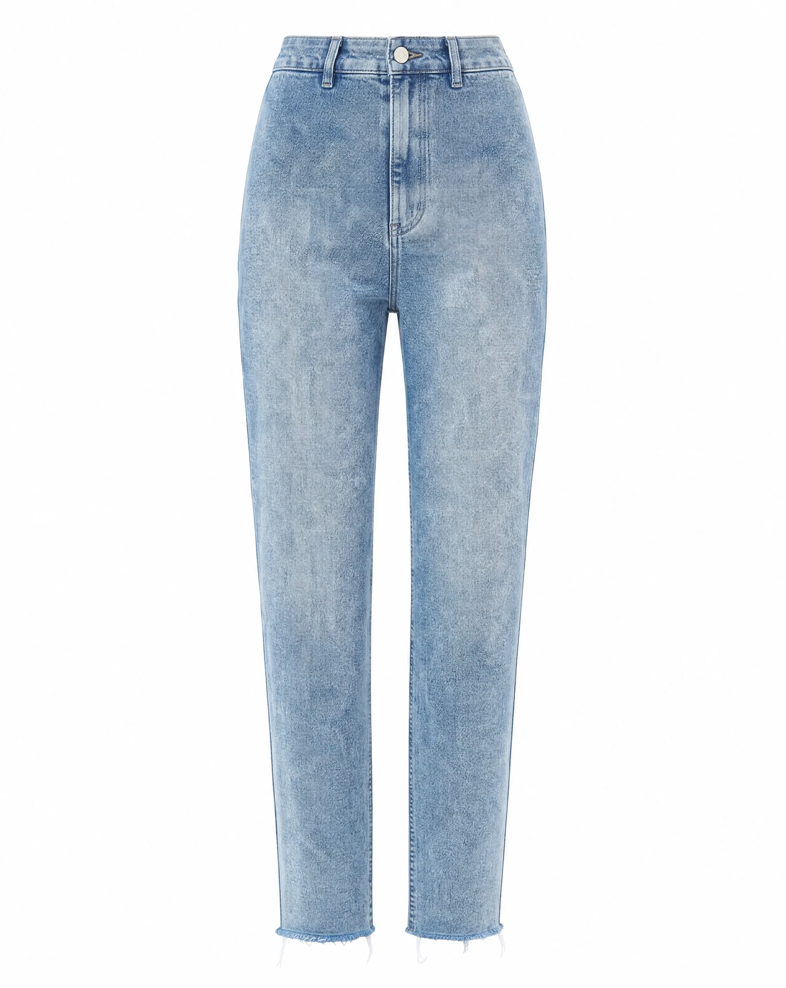 Acid-Wash Frayed-Hem Jean — VAUDRE