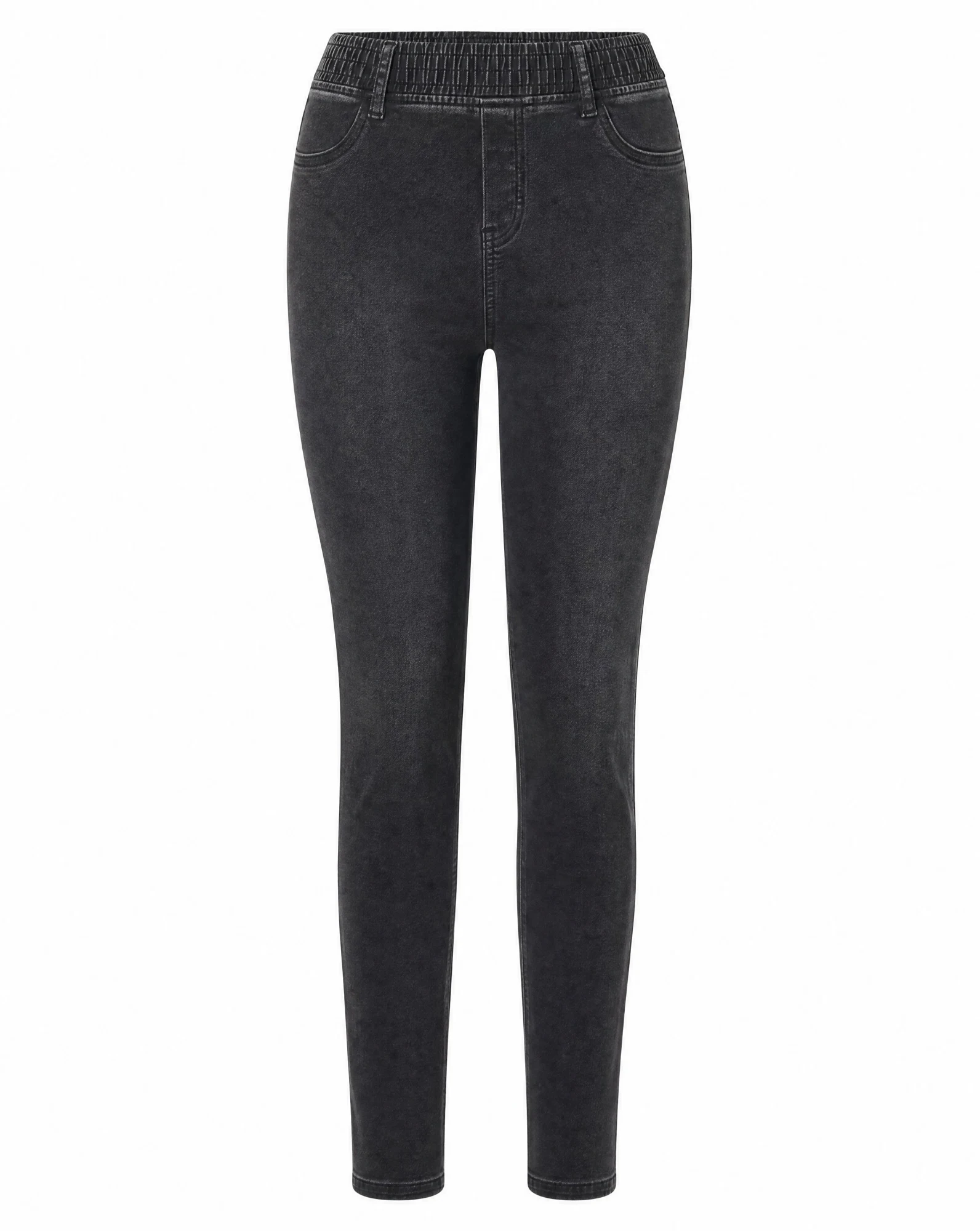 Faded Black Pull-On Jegging — VAUDRE