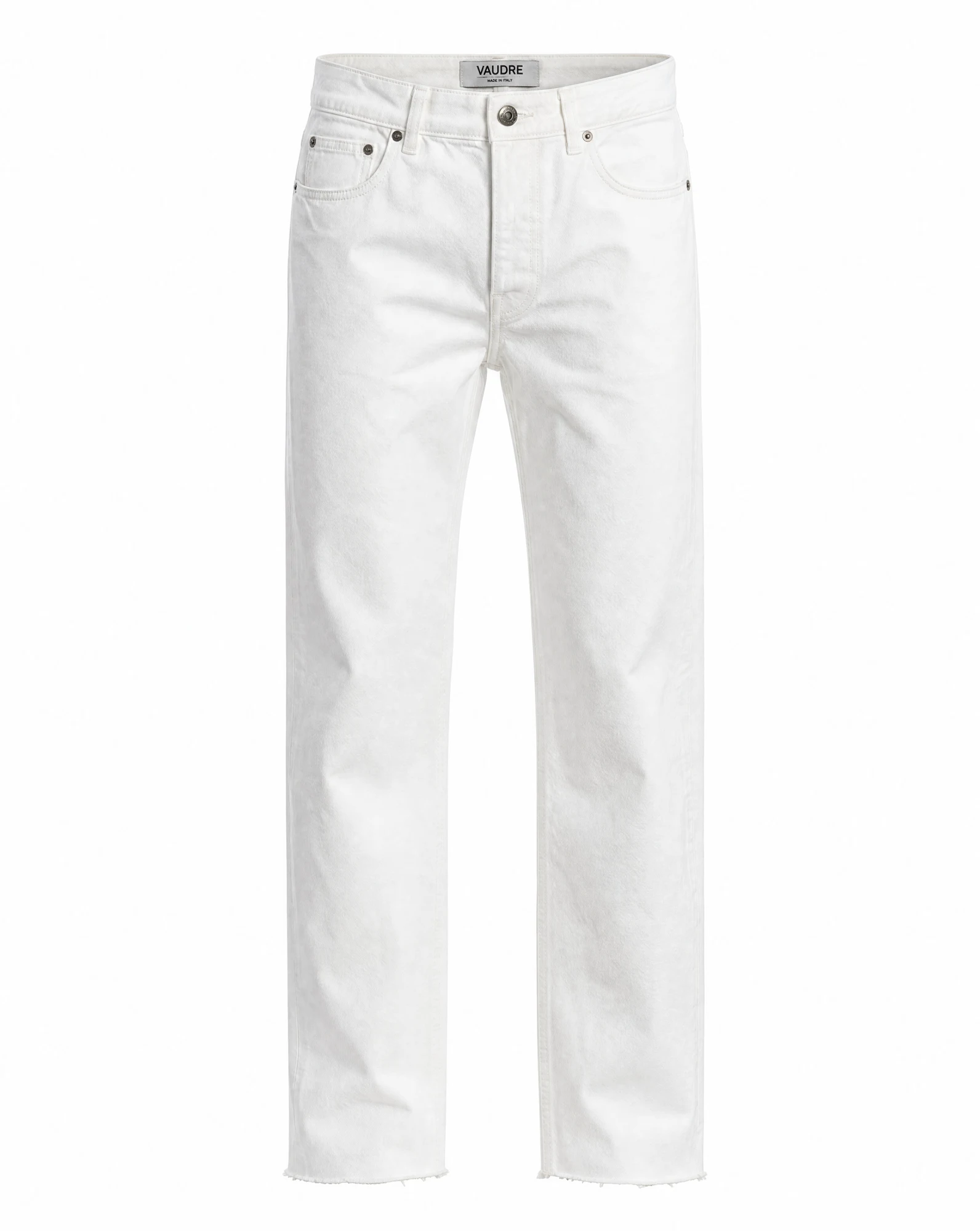 Optic White Five-Pocket Straight Jean — VAUDRE