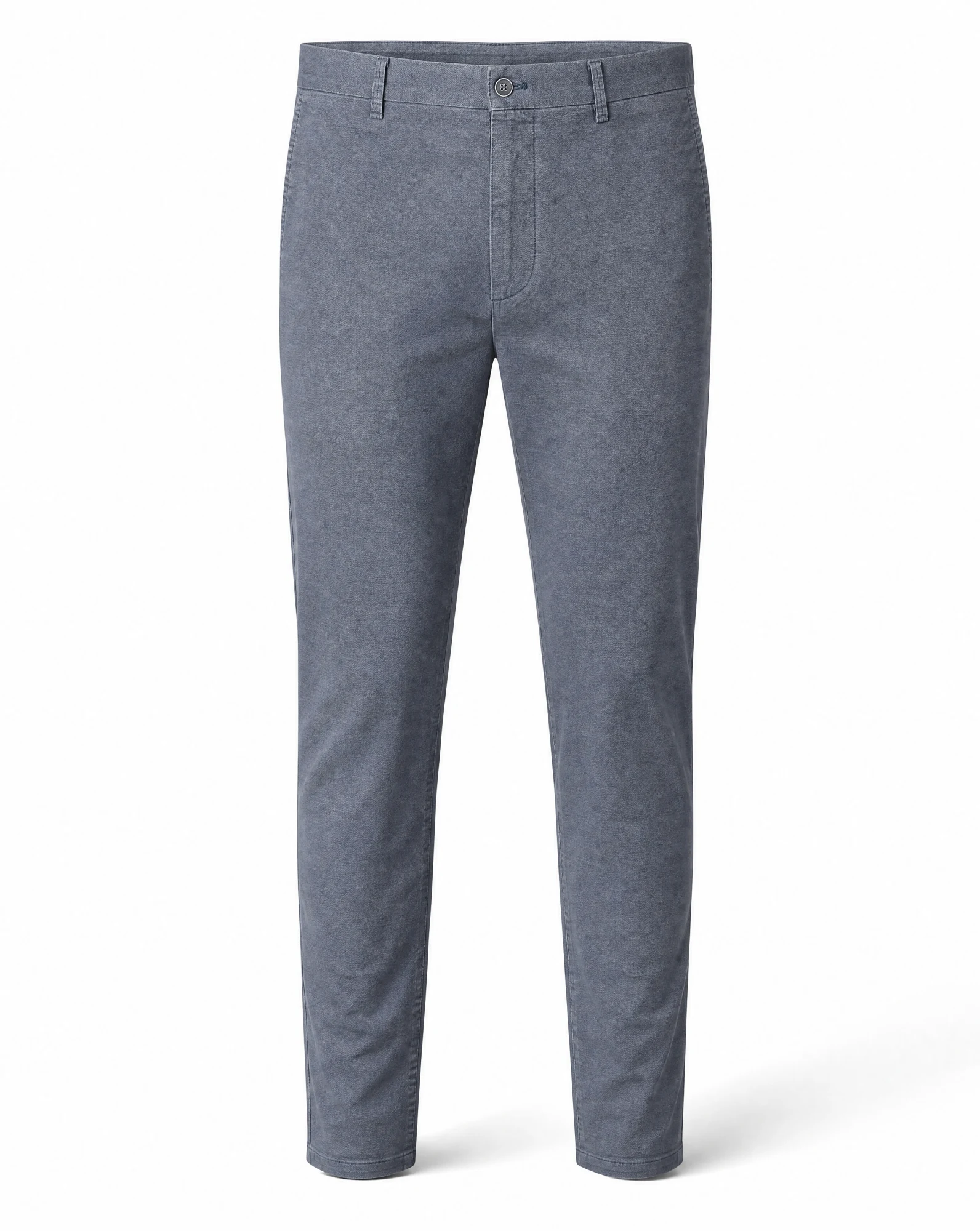 Dusk Blue Textured Slim Chino — VAUDRE