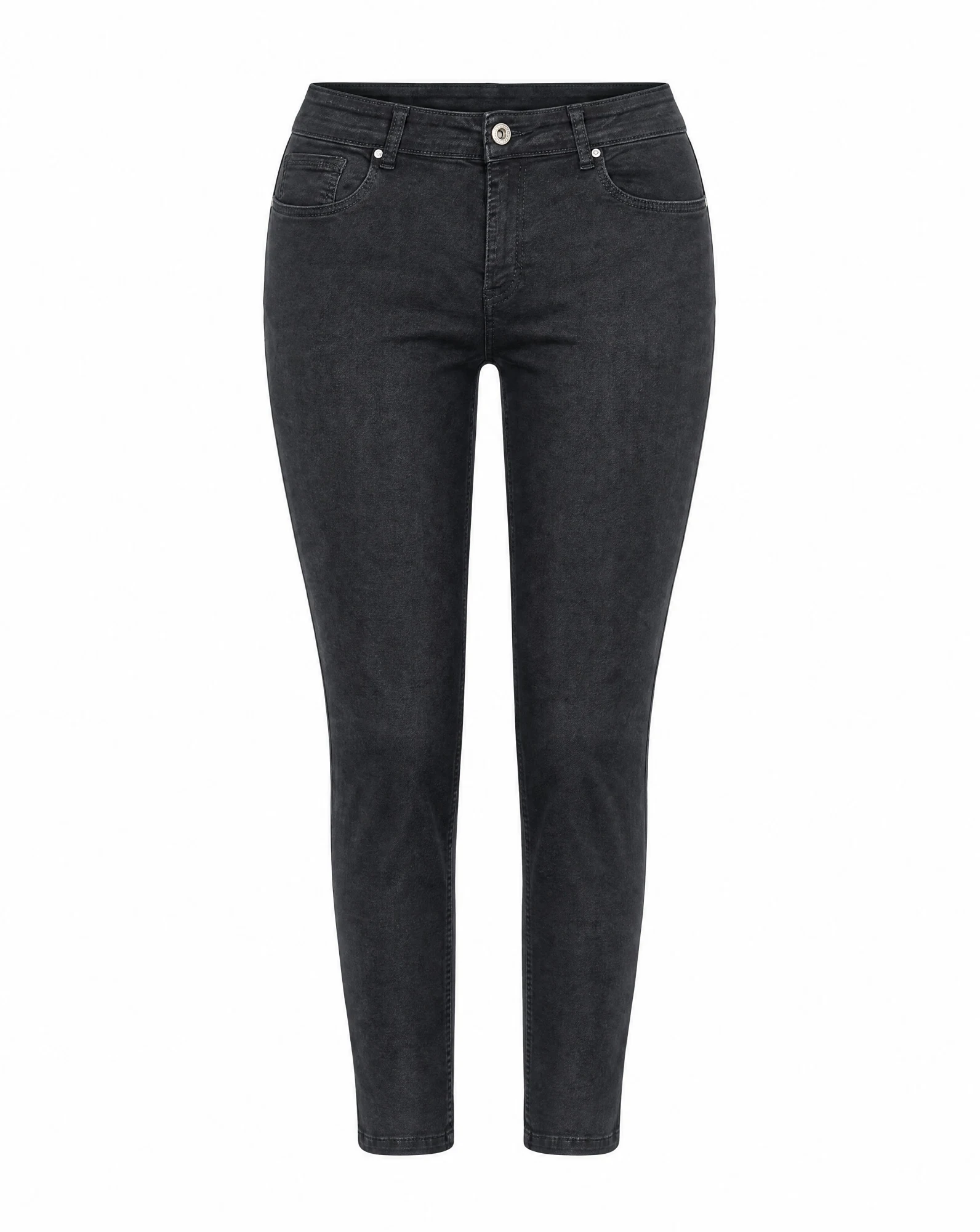 Washed Black High‑Rise Skinny Jean — VAUDRE