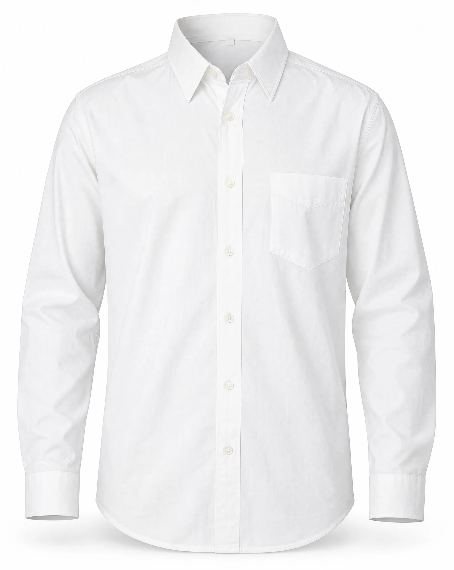 Classic White Cotton Shirt — VAUDRE