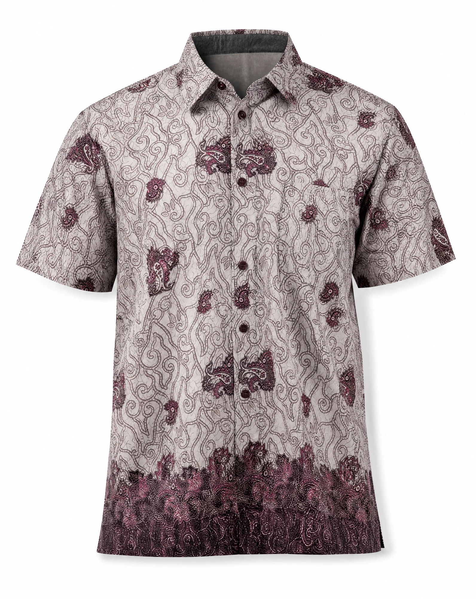 Batik Paisley Silk Shirt — VAUDRE
