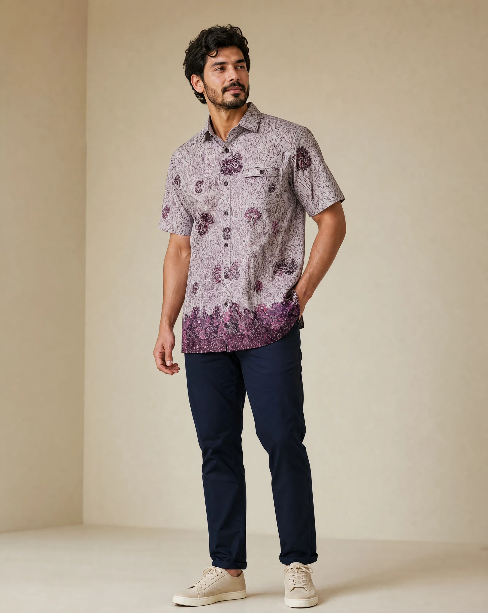 Batik Paisley Silk Shirt — Numbered Limited Edition | VAUDRE