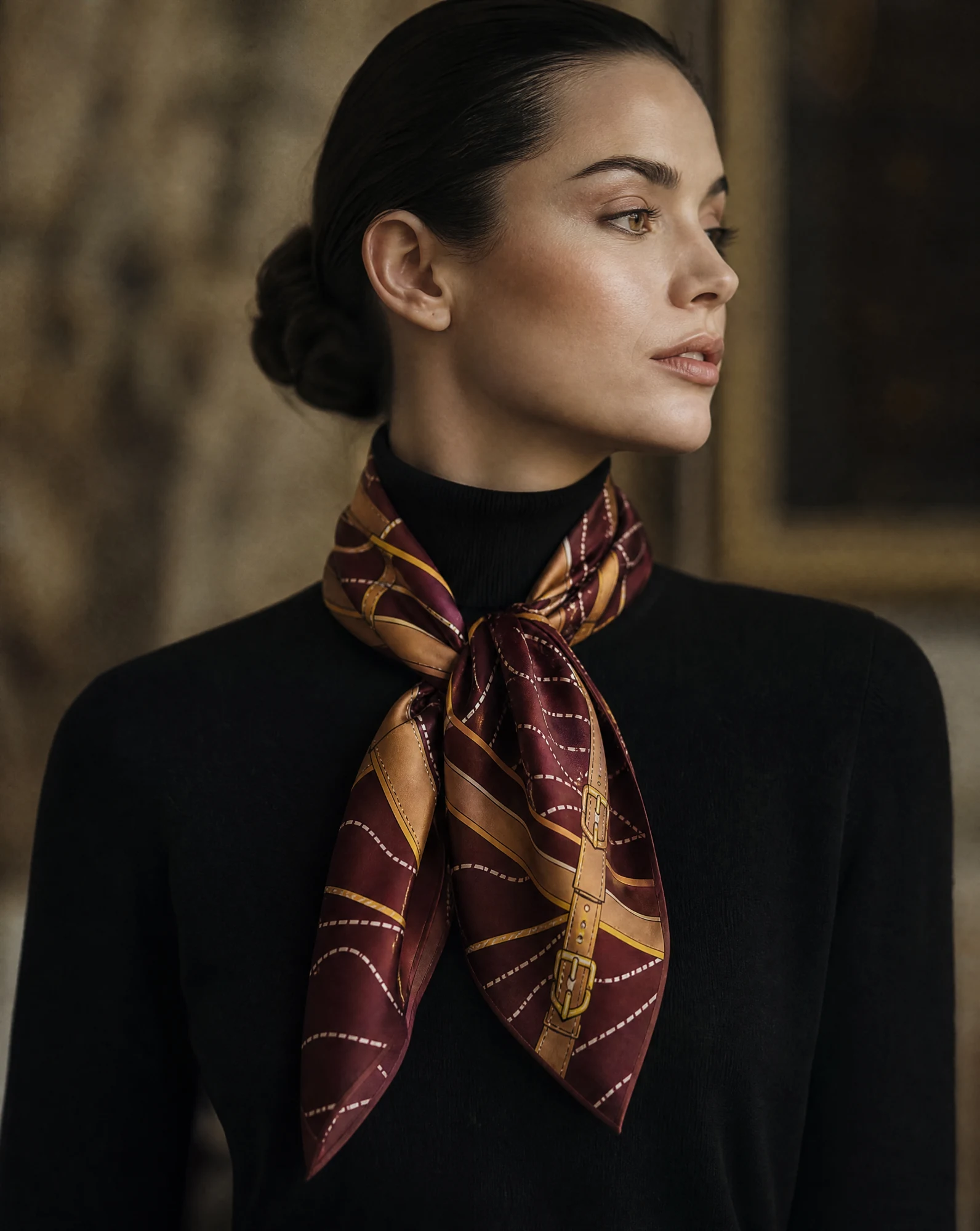 Equestrian Harness Silk Scarf — VAUDRE