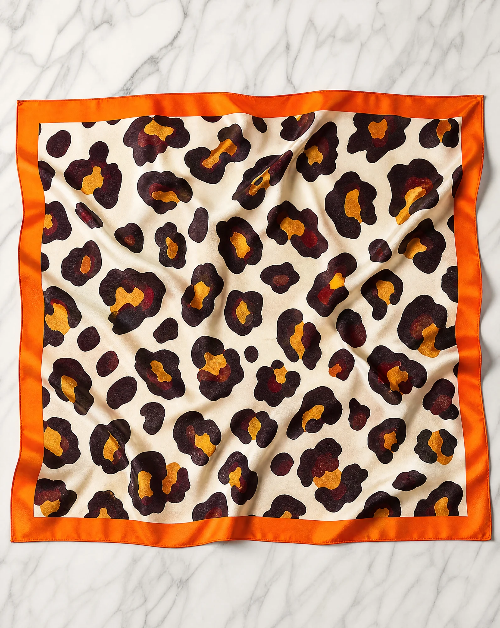 Wild Leopard Silk Scarf — VAUDRE