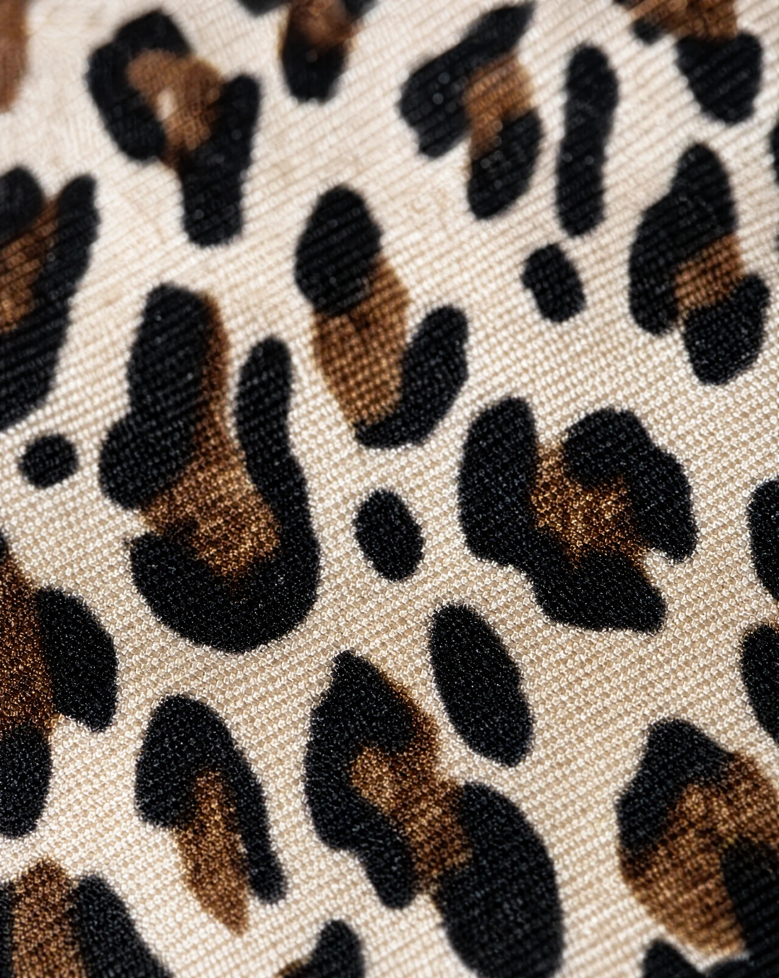 The Savannah Leopard Silk Scarf — Golden Tan Chocolate & Cream Leopard — accessories — VAUDRE numbered luxury — view 5