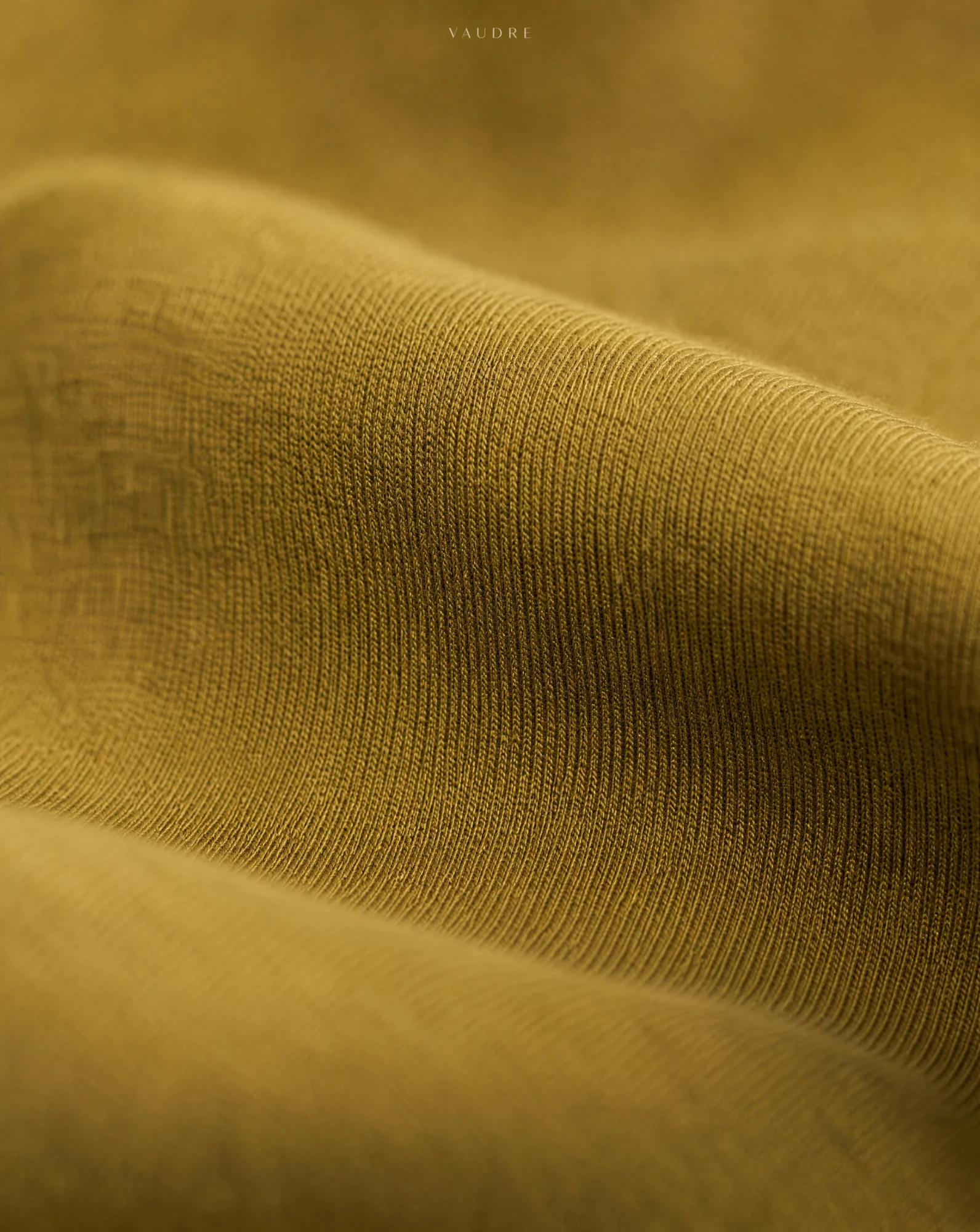The Olive Grove Peplum Long-Sleeve Top — Warm Olive Mustard — the blouses — VAUDRE numbered luxury — view 4