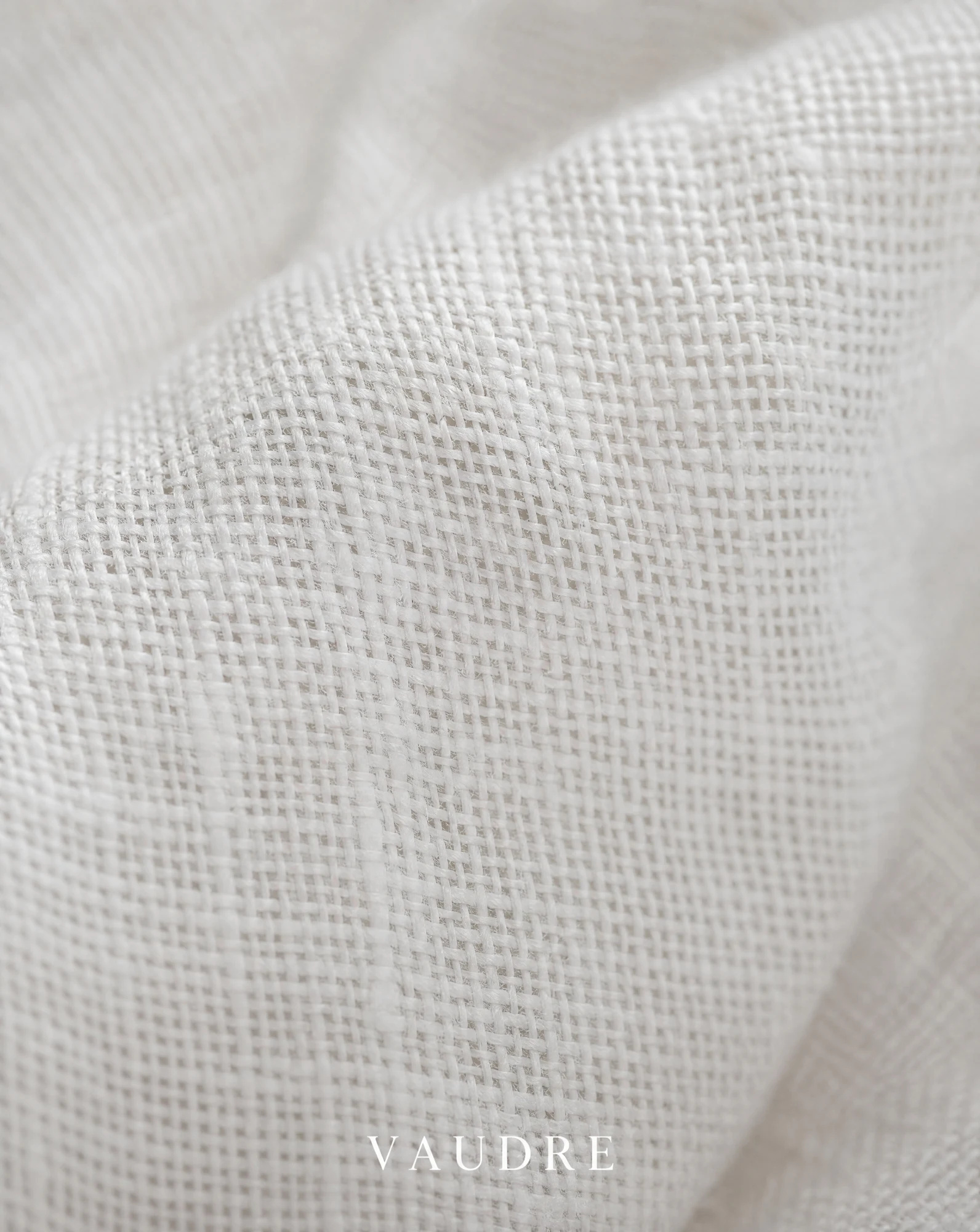 The Ivory Linen Pintuck Square-Neck Blouse — Pure Ivory White — the blouses — VAUDRE numbered luxury — view 5