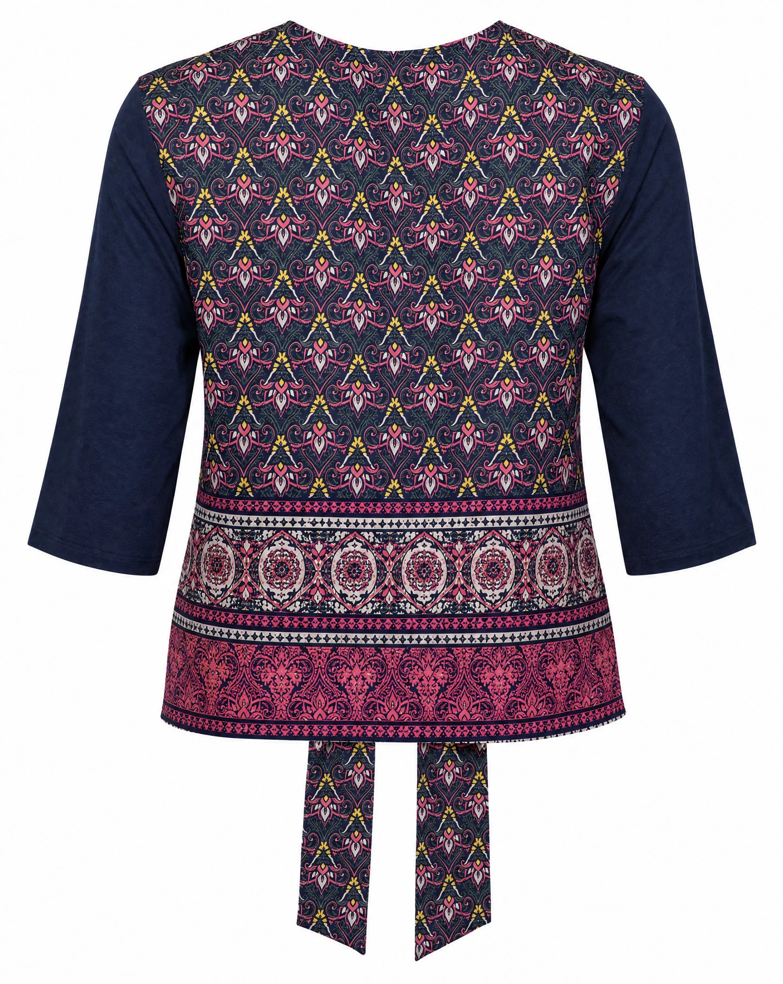 The Midnight Paisley Tie-Back Top — VAUDRE