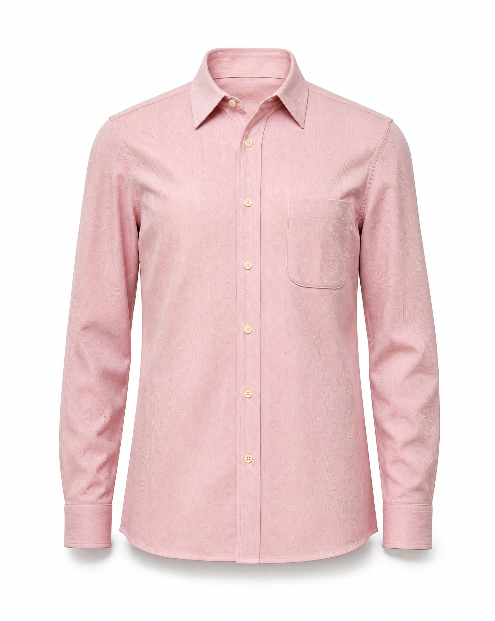 The Dusty Rose Moiré Shirt — VAUDRE
