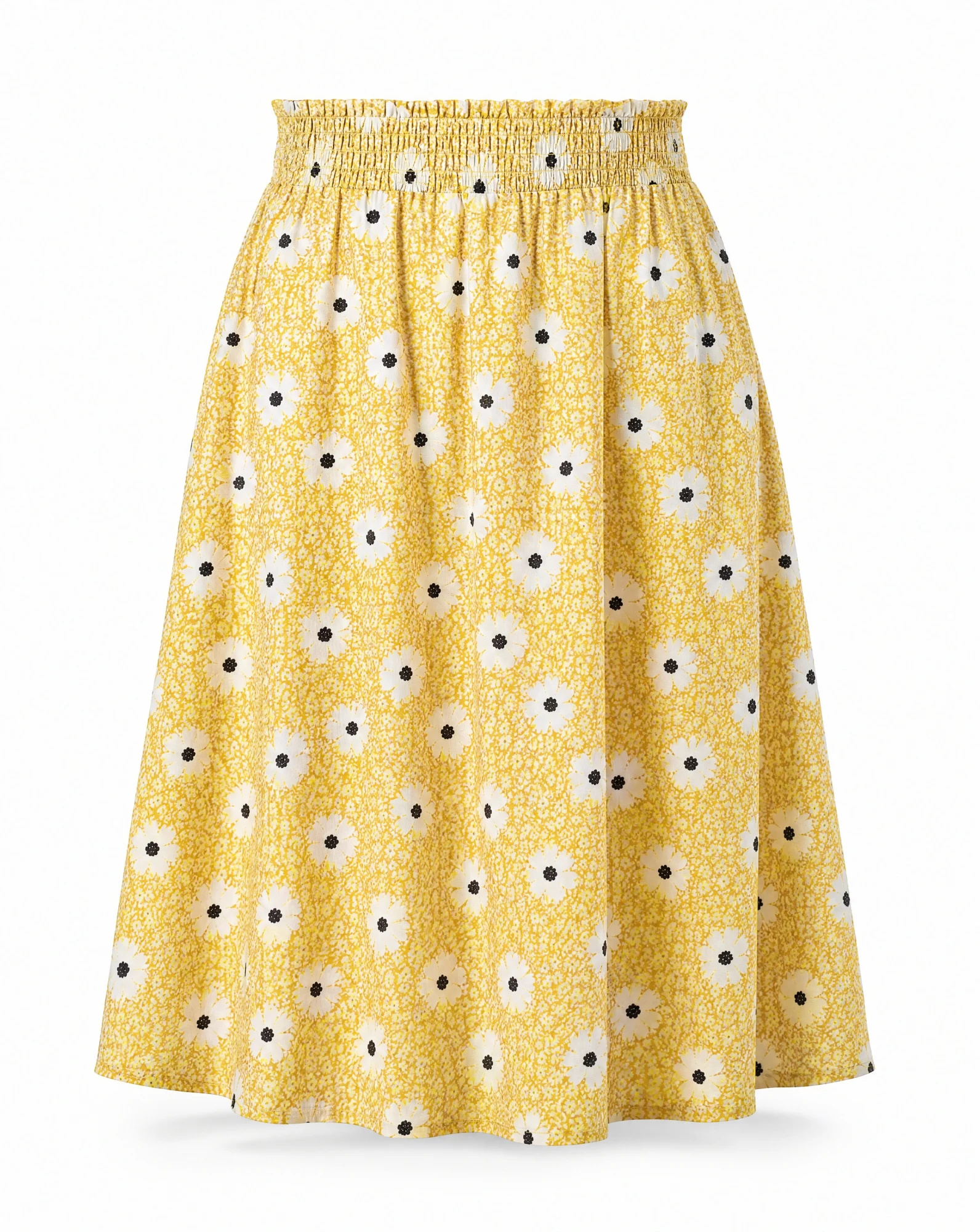 The Sunlit Daisy Floral Skirt — VAUDRE