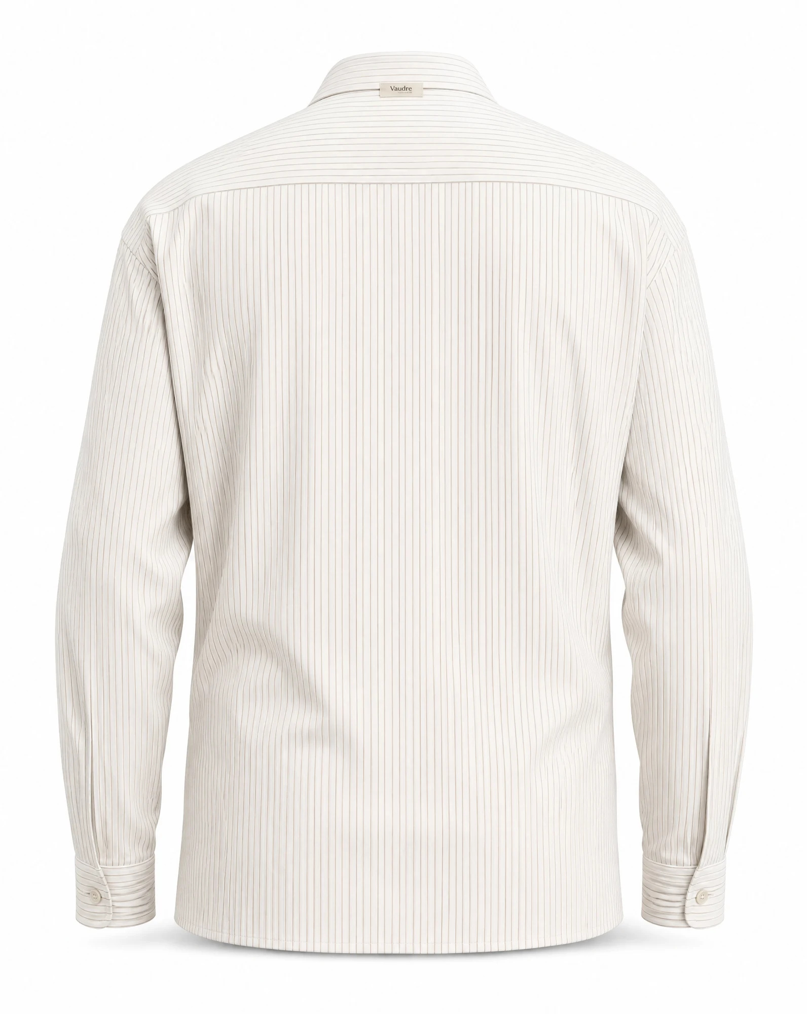 The Cream Pinstripe Linen Shirt — VAUDRE